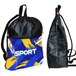 Рюкзак-мішок для взуття, спортивної форми Sport дитяча сумка для змінки з розширювачем (01422)
