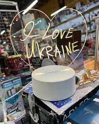 Світильник нічник 3D серце USB, акумулятор, ручка для написів