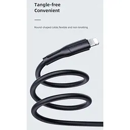 Кабель Usams Lightning U68 Charging 2A 1.0m Black [US-SJ500] [66062] - мініатюра 7