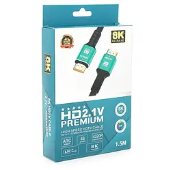 Кабель HDMI 8K Ultra HD ARC Merlion v2.1 1.5m - мініатюра 3