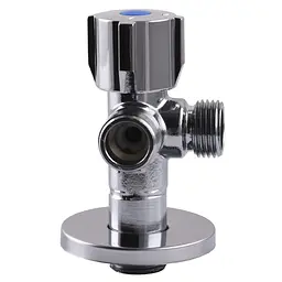 Кран кульовий кутовий подвійний Selba 1/2″х 1/2″х1/2″ Double (SL1588) - мініатюра 5