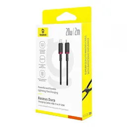 Кабель Baseus Dura Series Cable Type-C to Lightning 20W 2m P10377800U01-03 Black-Red - мініатюра 2