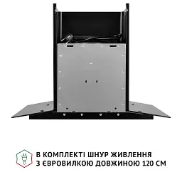 Витяжка декоративна зі склом Perfelli GRASSI 6HMB NERO - мініатюра 9