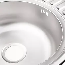 Кухонна мийка 770x500x160 мм + сифон Wezer 7750(06) Deсor, Decor - мініатюра 5
