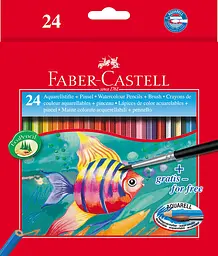 Акварельні олівці Art Grip 24 кол. Faber-Castell (4005401144250) - мініатюра 1