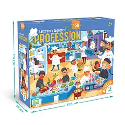 Пазл дитячий "Професії. Повар" DoDo Toys 300700, 150 елементів - мініатюра 4