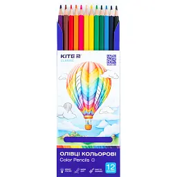 Олівці кольорові Kite Classic 12 шт. (K-051) - мініатюра 2