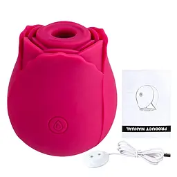 Вакуумний стимулятор - Rose Massager - мініатюра 4