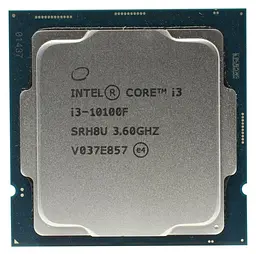 Процесор Intel Core i3 10100F (CM8070104291318) (Socket 1200, 8T, 4.3 ГГц, Tray) Б/в