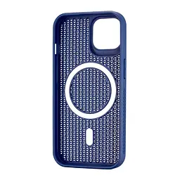 Чохол Silicone Cooling Сase with MagSafe iPhone 15 Dark Blue - мініатюра 3