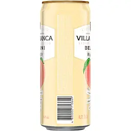 Сидр Villa Bianca Bellini Bianco білий напівсолодкий 4.4% 0.33 л з/б - мініатюра 2