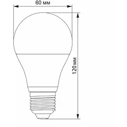 Лампа LED Videx A60h 6.2W E27, 4100K (VL-A60h-62274) - мініатюра 3
