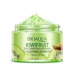 Зволожуюча нічна гель-маска з екстрактом ківі Bioaqua Kiwifruit Snail Tender Skin Sleep Mask 120 г - мініатюра 2