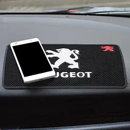 Антиковзний килимок торпеди з логотипом Peugeot - мініатюра 2