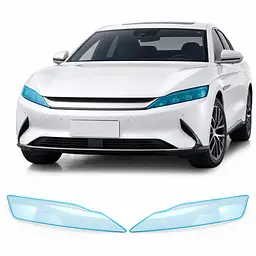 Антигравійна захисна бронеплівка за лекалами для BYD Han II 2020-2022 - оптика (фари та ПТФ)