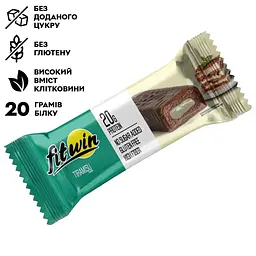 Протеїновий батончик FitWin Protein Bar 33%, 60 грам з начинкою - Тирамісу