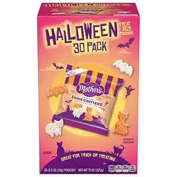 Печиво Mother's Halloween Eerie Critters Animal Cookies 30шт х 14г - мініатюра 5
