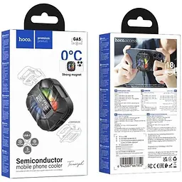 Кулер для смартфона Hoco GA5 LED Black [164236] - мініатюра 6