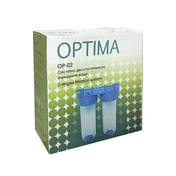 Система 2-х ступеневого очищення Optima OP-02, 3/4″ (000017191) - мініатюра 3