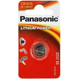 Батарейка Panasonic CR 1616 x 1 LITHIUM (CR-1616EL/1B)