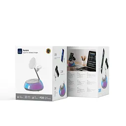 БЗП Wi-W036 Aurora 3 in 1 Wireless Charger White Wiwu teh0029901 - мініатюра 2