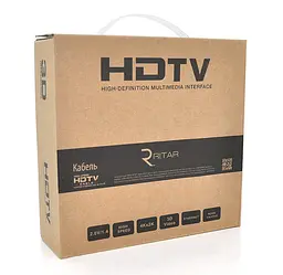 Кабель HDMI Ultra HD 1080P, v1,4, Ritar Premium PL-HD94 OD-8.0mm, с фильтром, 15m - мініатюра 3