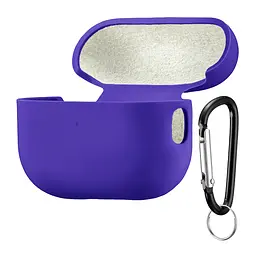 Чохол Silicone Case 2,5mm with microfiber for AirPods Pro 2 зі шнурком Deep Purple