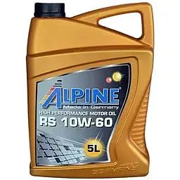Олива моторна синтетична Alpine RS 10W-60 API SM/CF A3/B4 BMW M-Models Ferrari 5 л (23459)