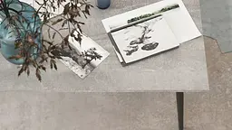 Стіл журнальний Монтана Ferrum-decor 45x100x50 Чорний метал ДСП Бетон 16 мм (FRD-106711) - мініатюра 2