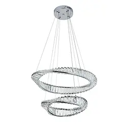 Люстра LED Levistella 799L8812 (600+400) CH, 84W, регульована температура світла, сучасний стиль для вітальні