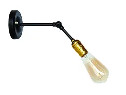 Бра настінне Levistella 752WH3302-1, E27, 60W, чорний з золотим патроном, сучасний стиль для дому