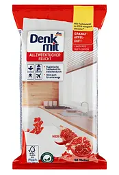Серветки для прибирання з ароматом гранату Denkmit 50 шт. (4066447789621)