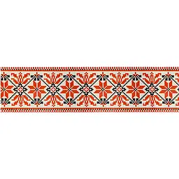 Клейка стрічка пакувальна Buromax Вишиванка 48 мм x 35 м червона (BM.7007-69) - мініатюра 2