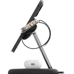 Бездротовий зарядний пристрій Belkin 3in1 Magnetic Qi2 15W Black (WIZ023VFBK) [154441] - мініатюра 4