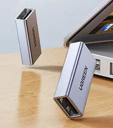 З'єднувач Ugreen US381 USB 3.0 Female to USB 3.0 Female Adapter адаптер-перехідник прямий Сірий - мініатюра 3