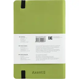 Книга записна Axent Partner Soft A5- в клітинку 96 аркушів салатова (8206-09-A) - мініатюра 3