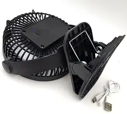 Вентилятор настільний акумуляторний з прищіпкою діаметр 16см від USB UKC FAN LY-850 - мініатюра 3