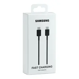Кабель для заряджання USB Samsung Type-C to Type-C 60W 1:1 Black - мініатюра 2
