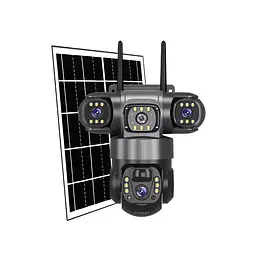 IP-камера вулична з акумулятором та потрійним об'єктивом XON 4G 8000mAh Solar 1080P SmartCam (TCBSM23VB 3992) Чорна - мініатюра 5