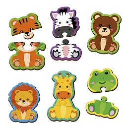 Дитячі магнітні пазли "Тваринки" Vladi Toys VT1733-04, 6 картинок - мініатюра 3