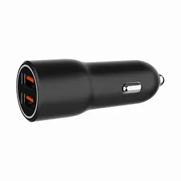 Зарядний пристрій Gembird 2xUSB QC3.0 car adapter black (TA-UC-A2QC36-CAR-01)