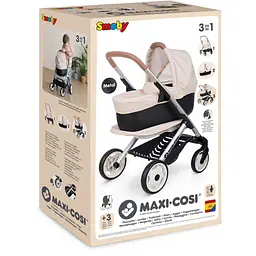 Коляска для ляльки Smoby Toys Maxi-Cosi 3 в 1 зі знімною люлькою 55x39x64 см айворі (7600253122) - мініатюра 2