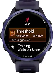 Смарт-годинник Garmin Forerunner 570 47mm Indigo Aluminium w. Translucent Imperial Purple/Indigo Band (010-02971-02) - мініатюра 4
