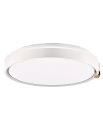 Люстра із пультом світлодіодна, стельовий світильник Goldlux 328854 Arletta 50 Led 1x48W 3000K-6000K 8000Lm IP44 Сірий - мініатюра 2