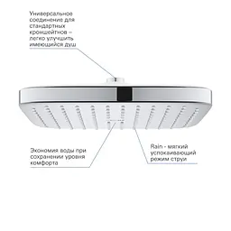Душова система прихованого монтажу термостатична Grohe QuickFix Smartcontrol UA202802C3, Хром - мініатюра 10