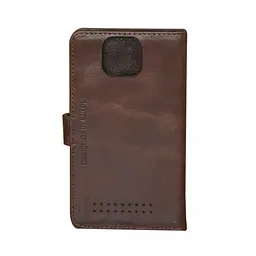Чохол шкіряний універсальний 4.7 dark brown камера в центрі - мініатюра 2