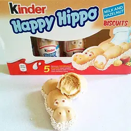 Вафельні батончики бегемотики Kinder Happy Hippo Hazelnut 5 шт, 104 г - мініатюра 5