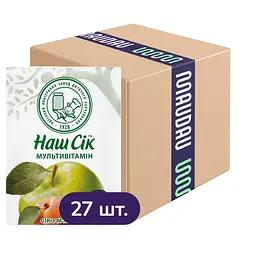 Упаковка соку Наш Сік Мультивітамін 5.4 л (200 мл х 27 шт.)