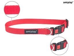 Нашийник для собак Amiplay Basic L 35-50 * 2 см - червоний