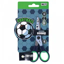 Ножиці Yes Football 13 см з принтом на лезі (480488)